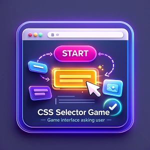 Game interface asking user to select animated elements