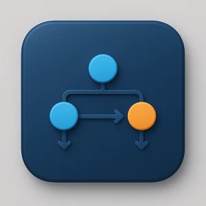 Visual chain of nodes with next and previous pointers