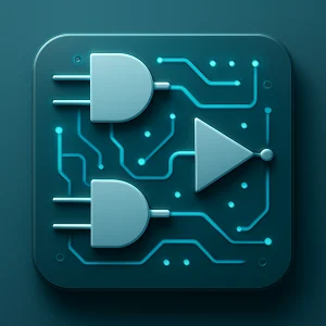 Circuit board with drag-and-drop AND OR NOT gates