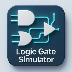 Digital logic gate circuit builder and simulator