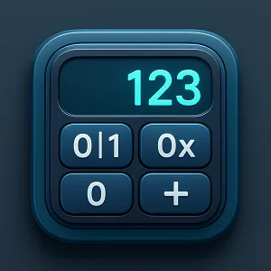 Calculator converting Binary, Hex, and Decimal in real-time